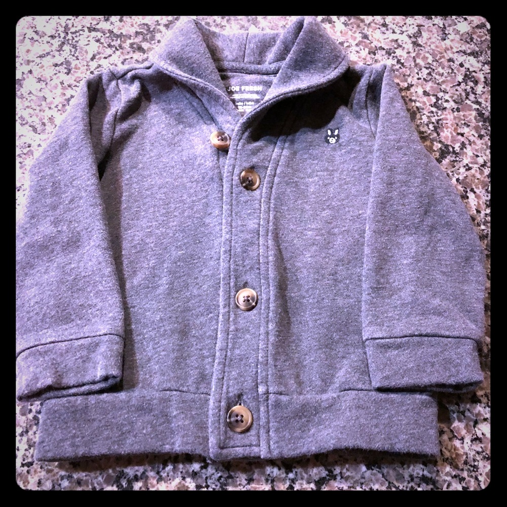 Joe Fresh Baby Gray Cardigan 18-24 months